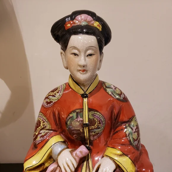 Chinese Porcelain Empress C. 1900, H 15''  - Picture 7 of 12
